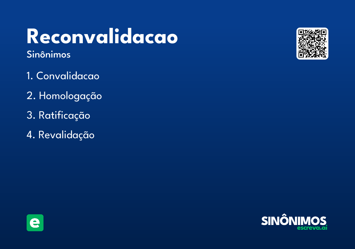 reconvalidacao