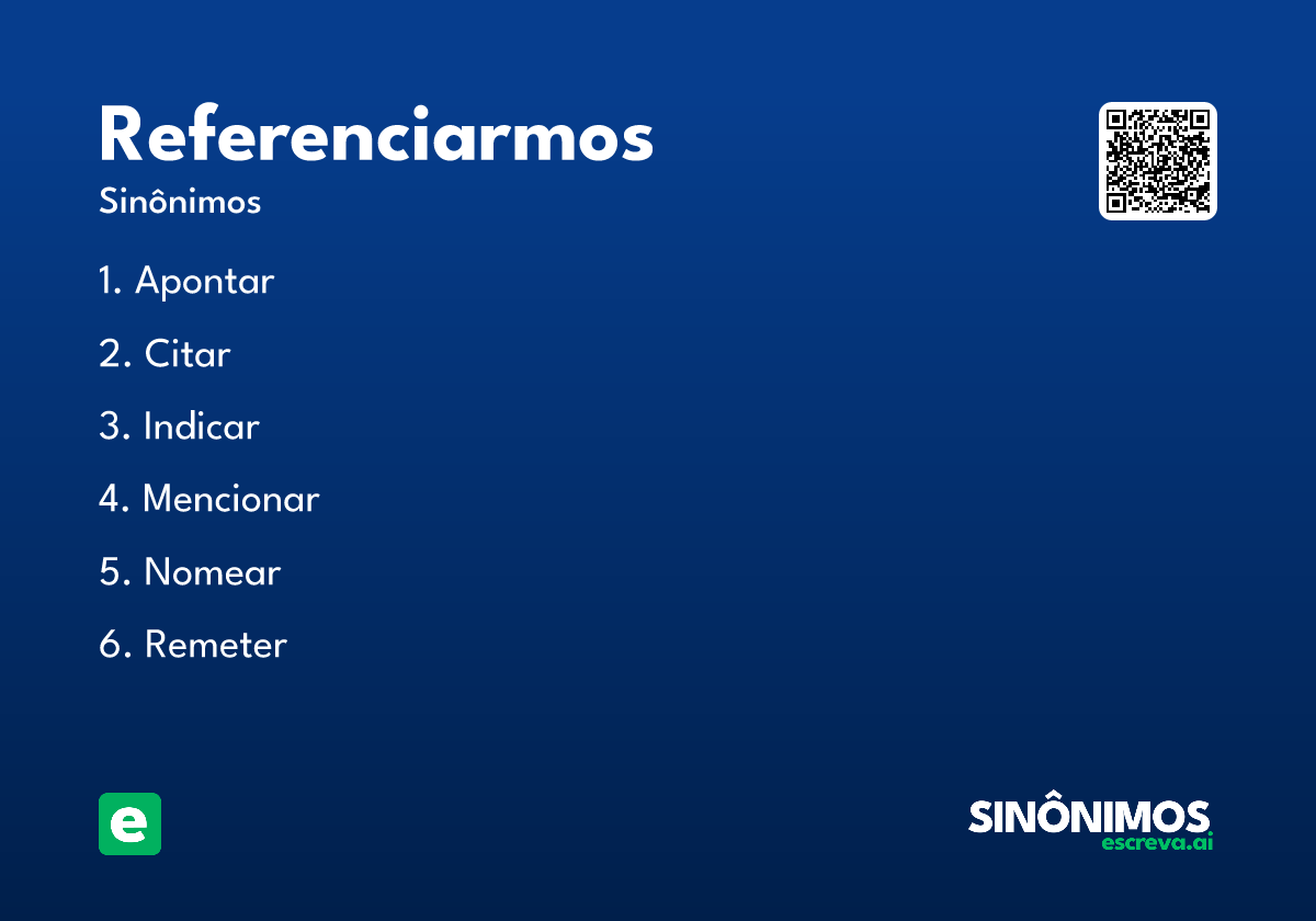 referenciarmos