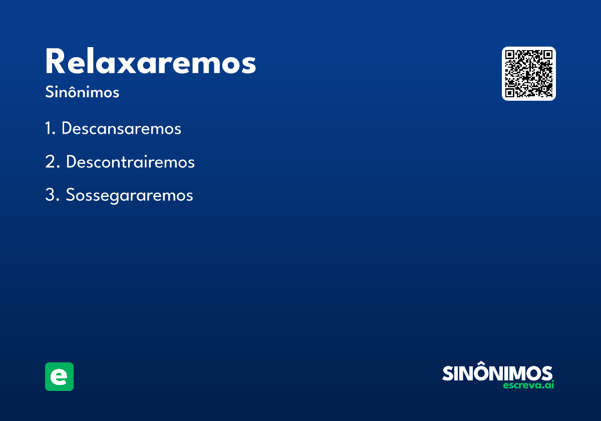 relaxaremos