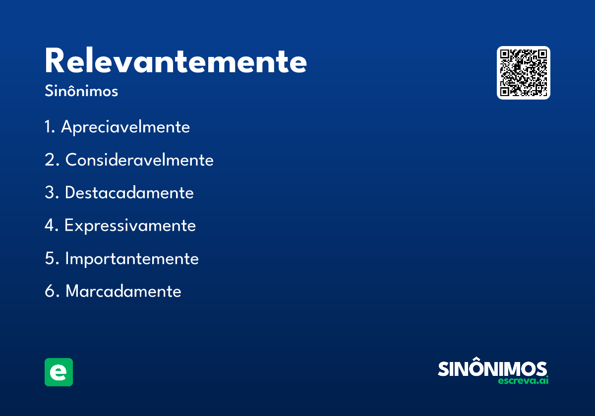 relevantemente
