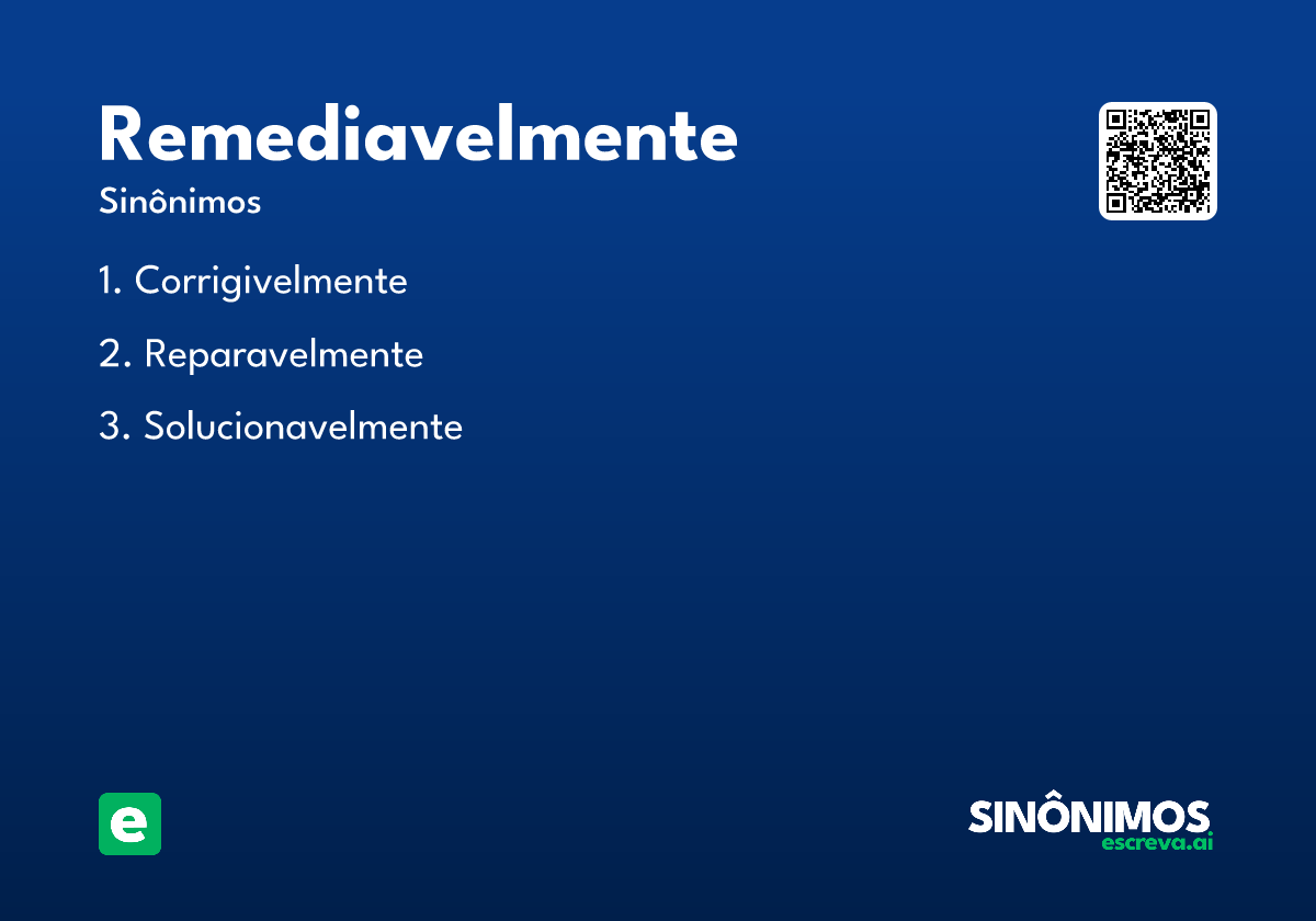 remediavelmente