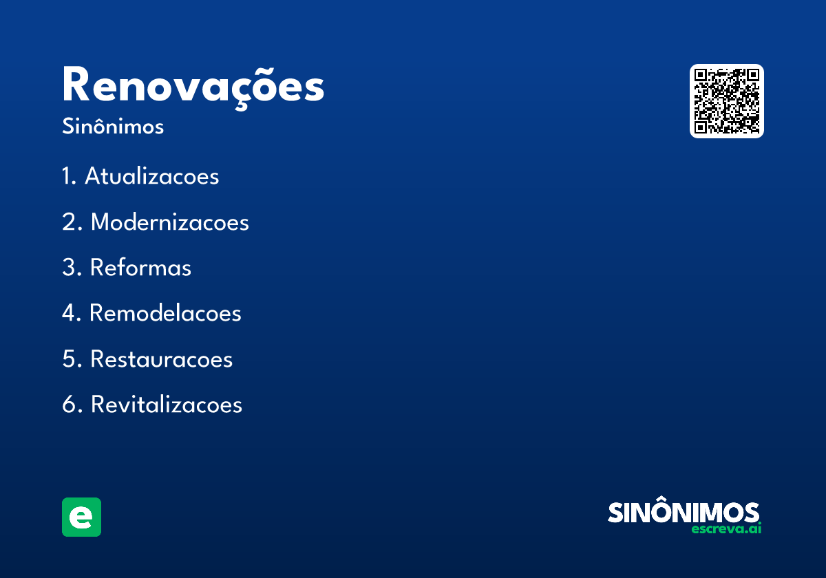 renovações