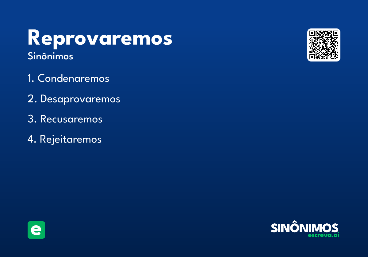 reprovaremos