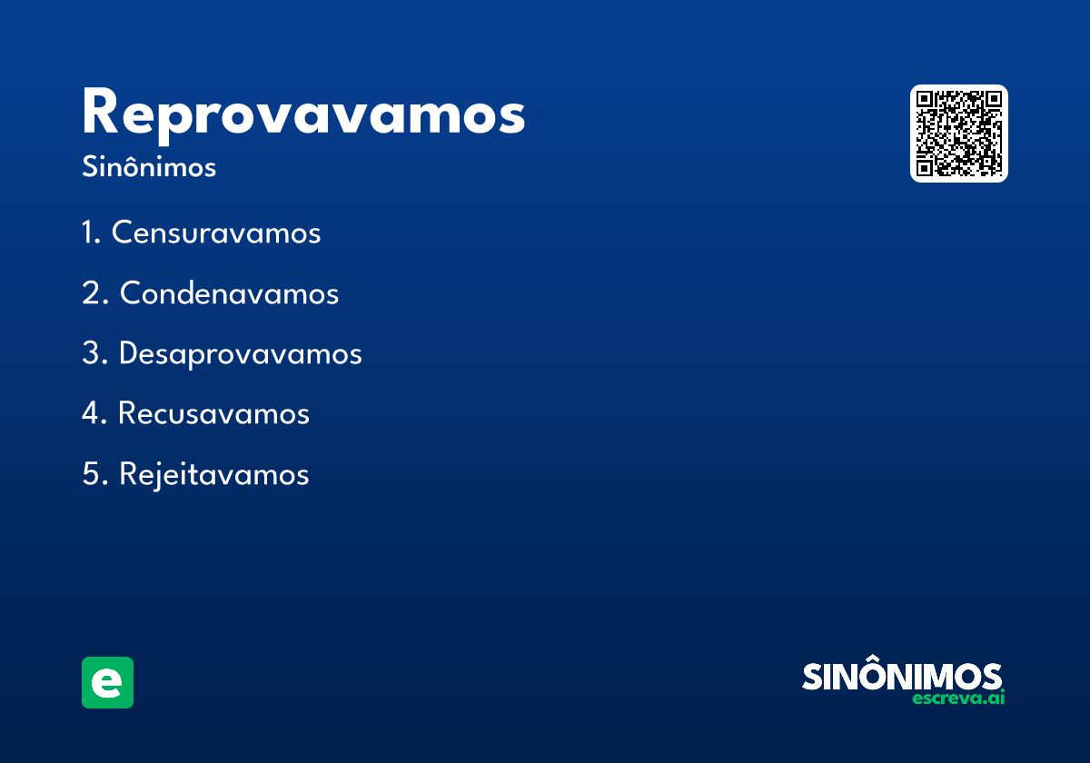 reprovavamos