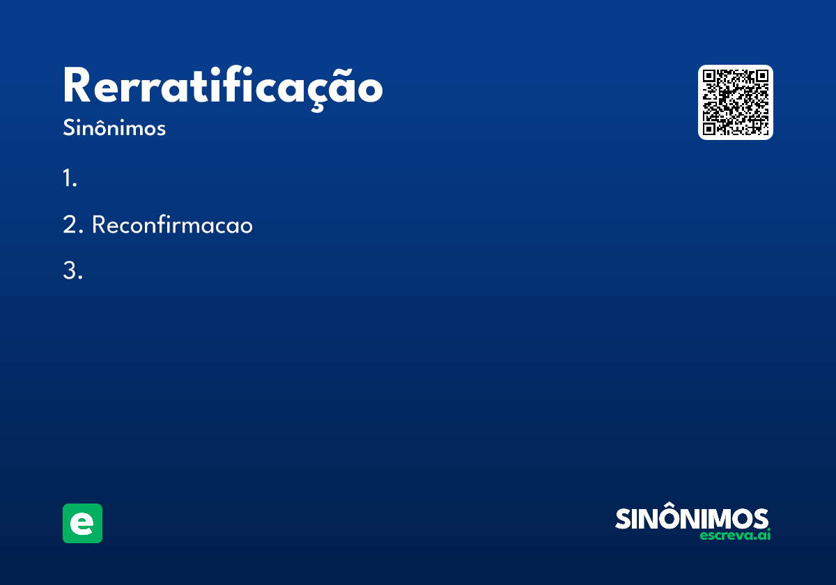 rerratificação
