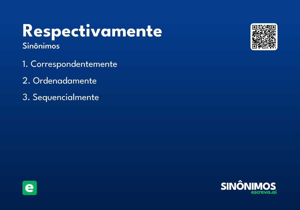 respectivamente