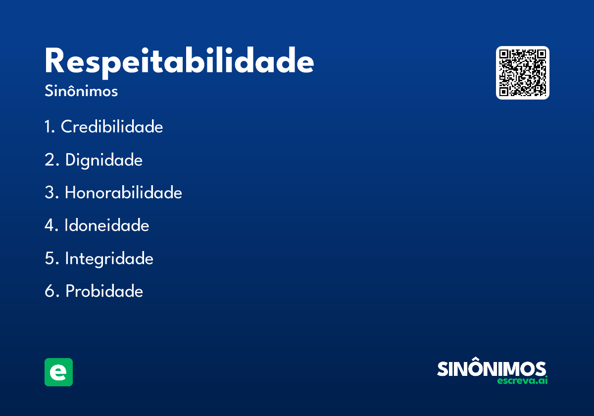respeitabilidade