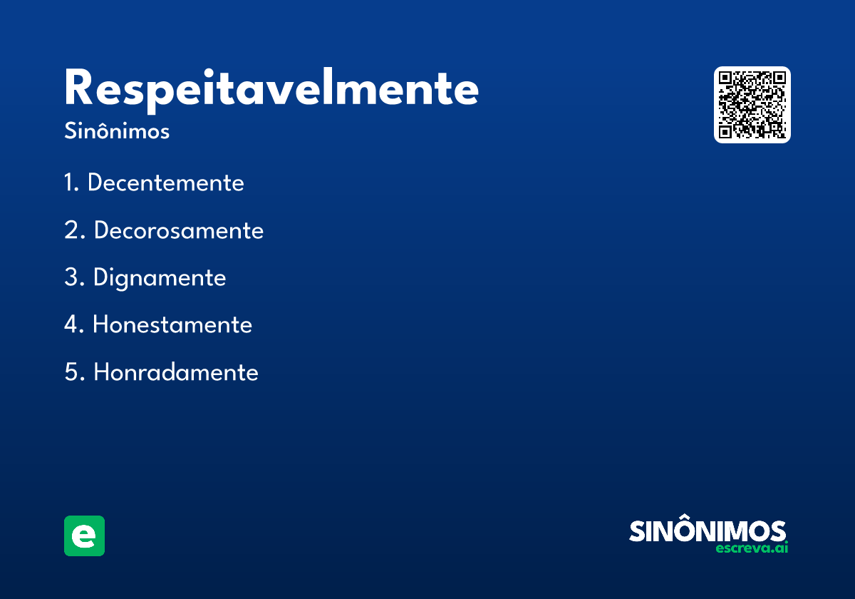 respeitavelmente