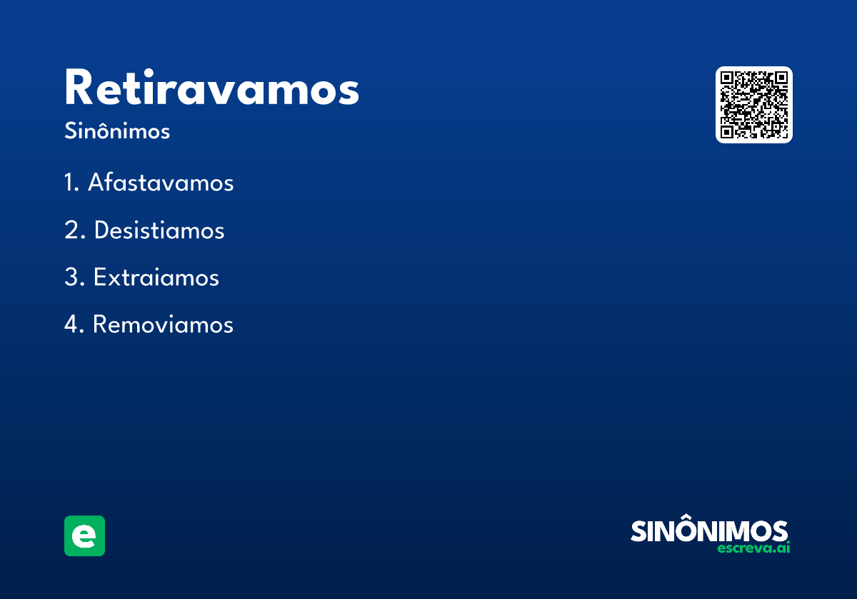 retiravamos