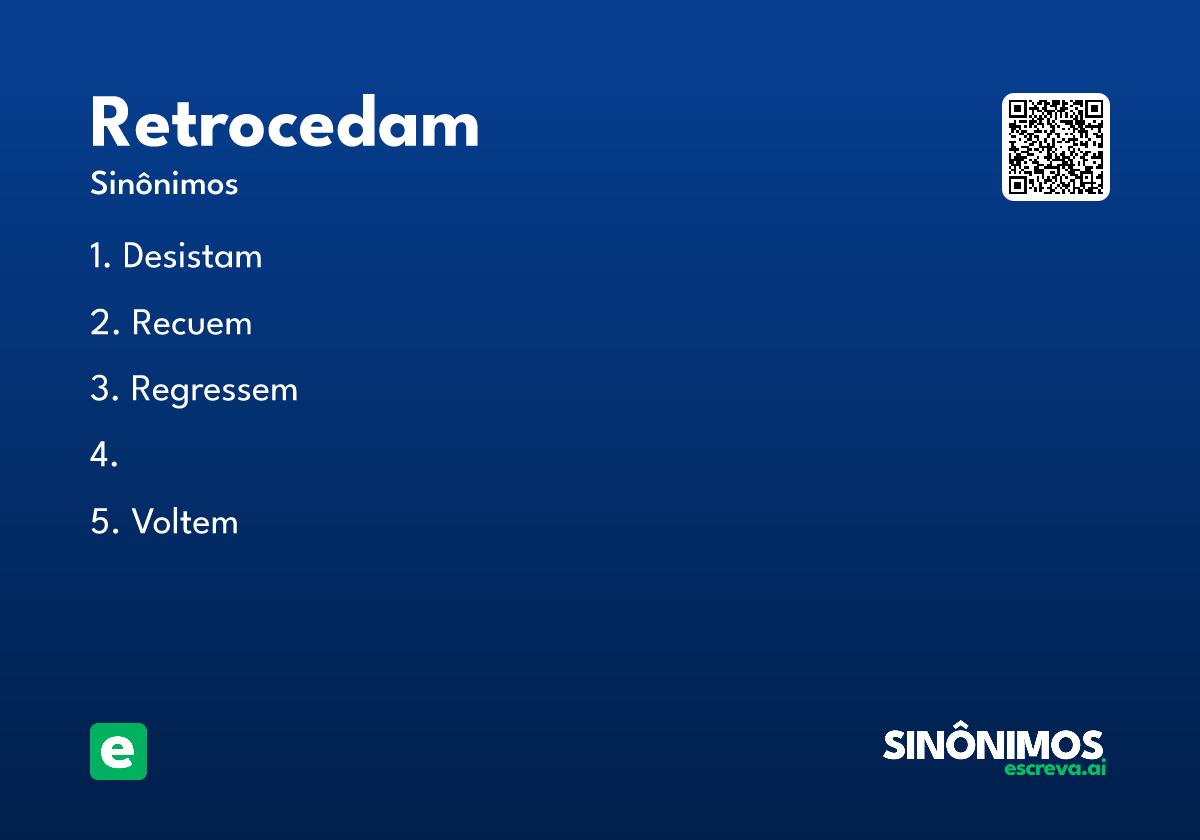retrocedam