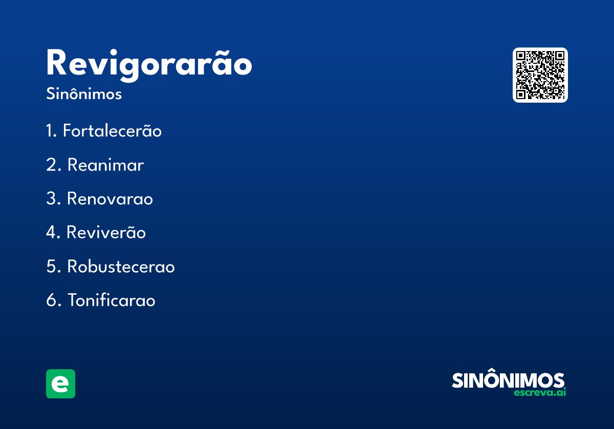 revigorarão
