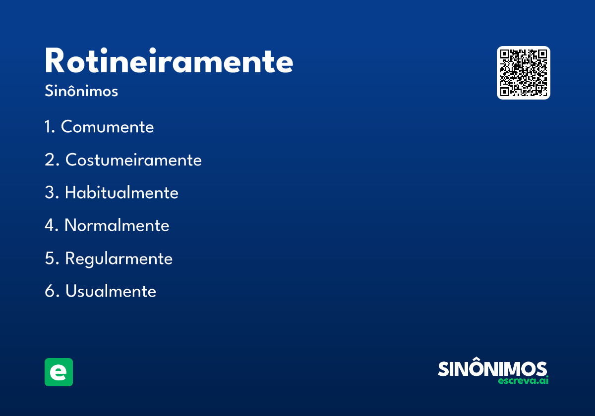 rotineiramente