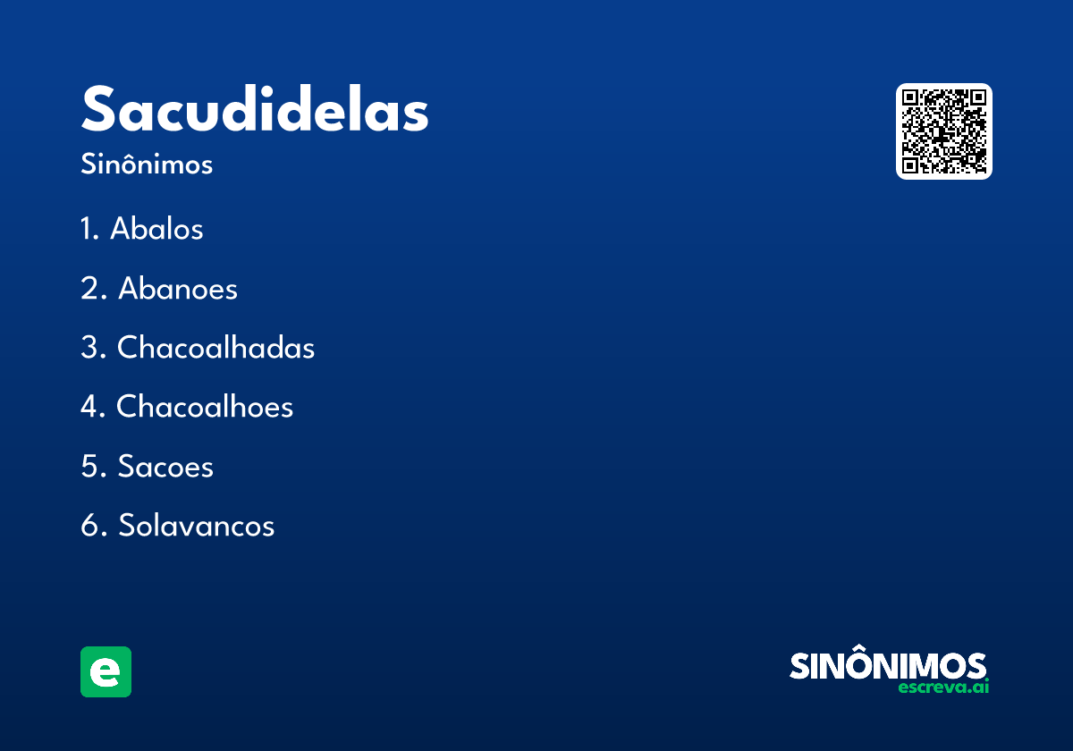 sacudidelas