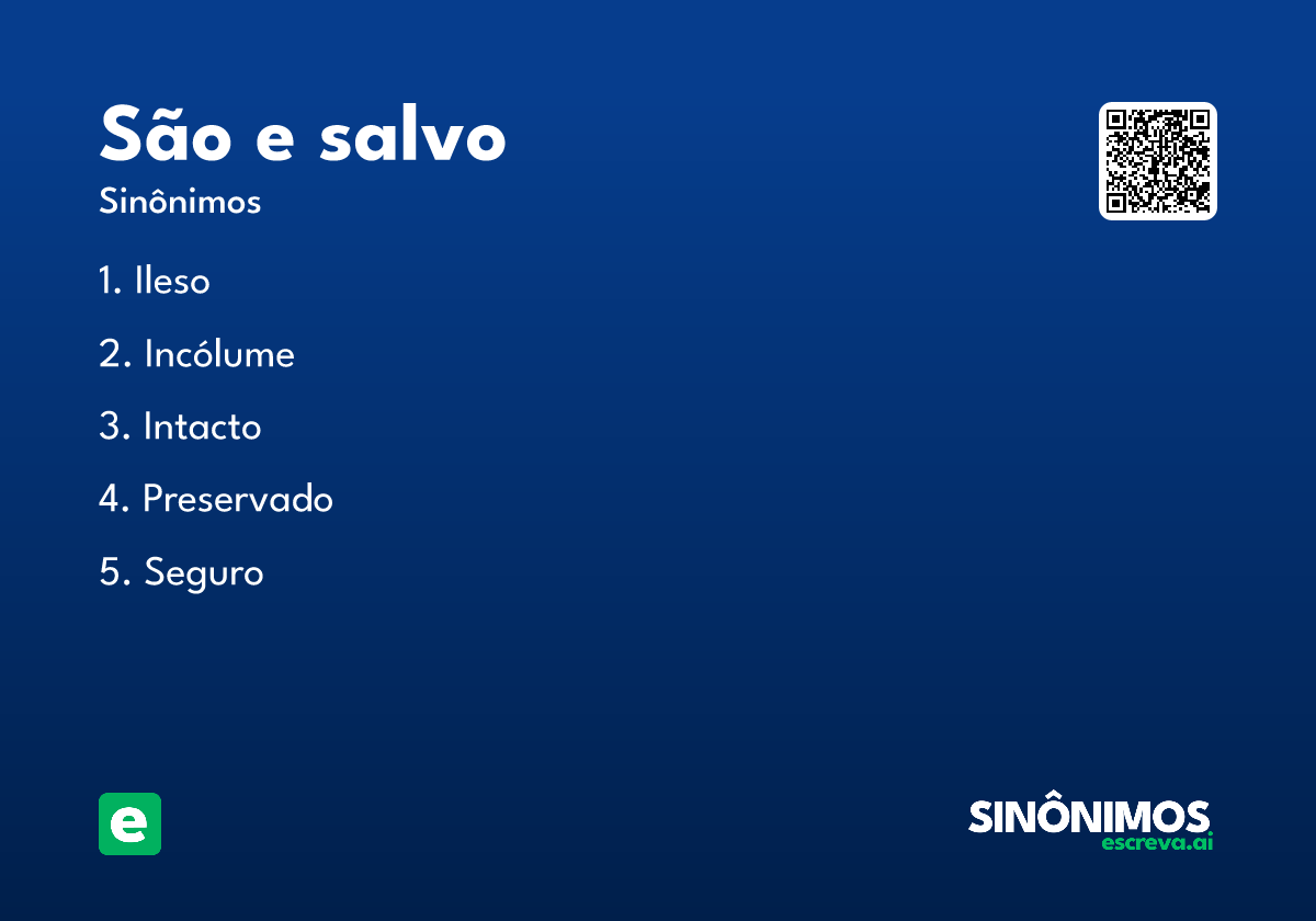 são e salvo