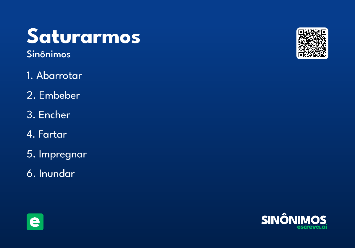 saturarmos