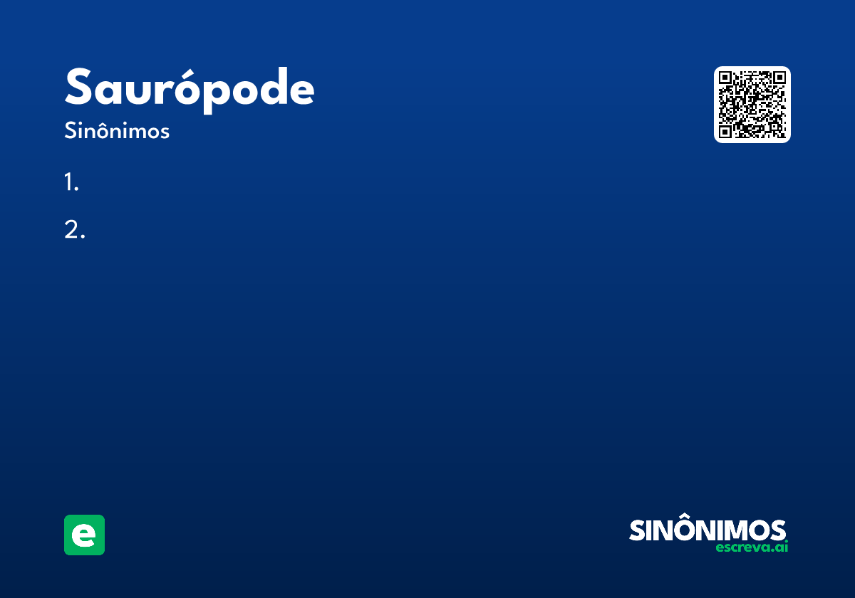saurópode