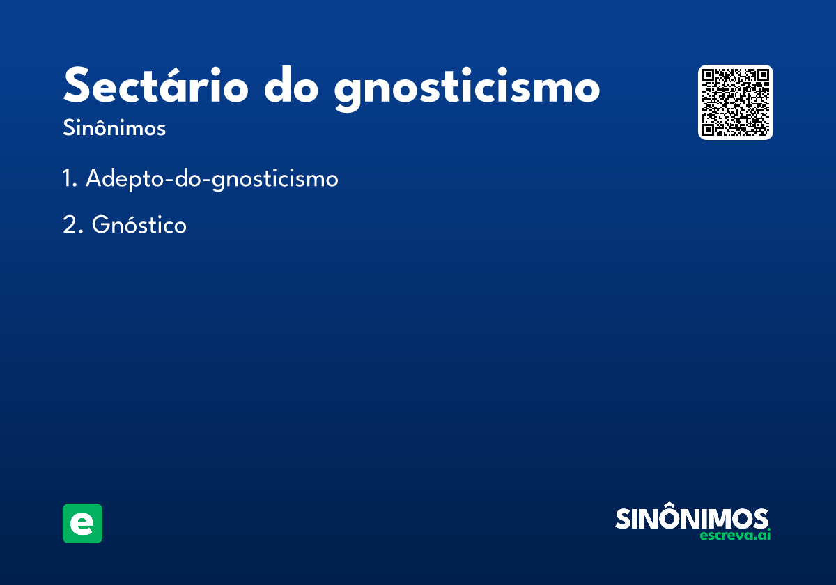 sectário do gnosticismo