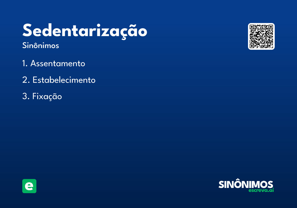 sedentarização