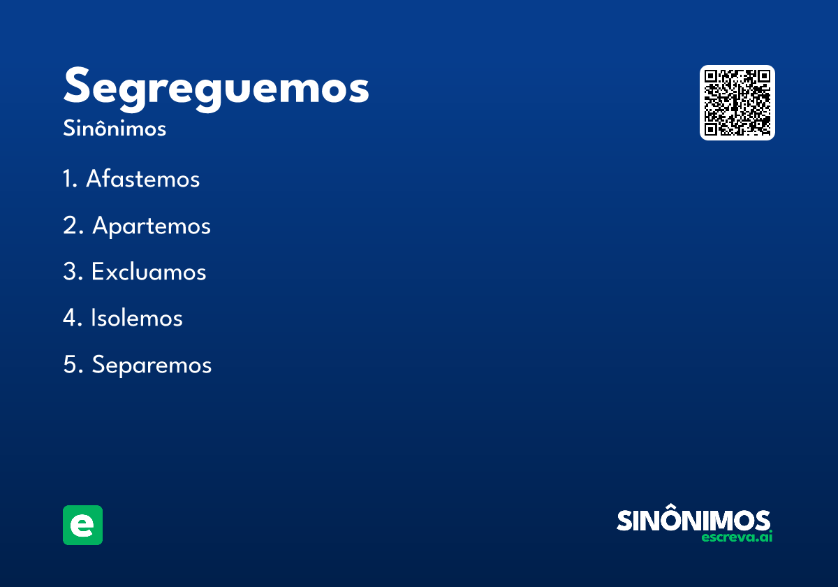 segreguemos