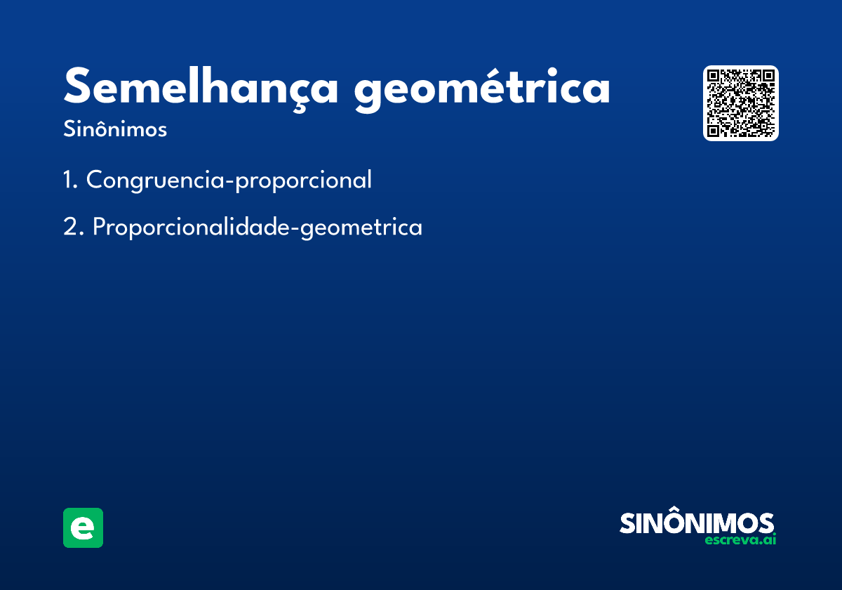 semelhança geométrica