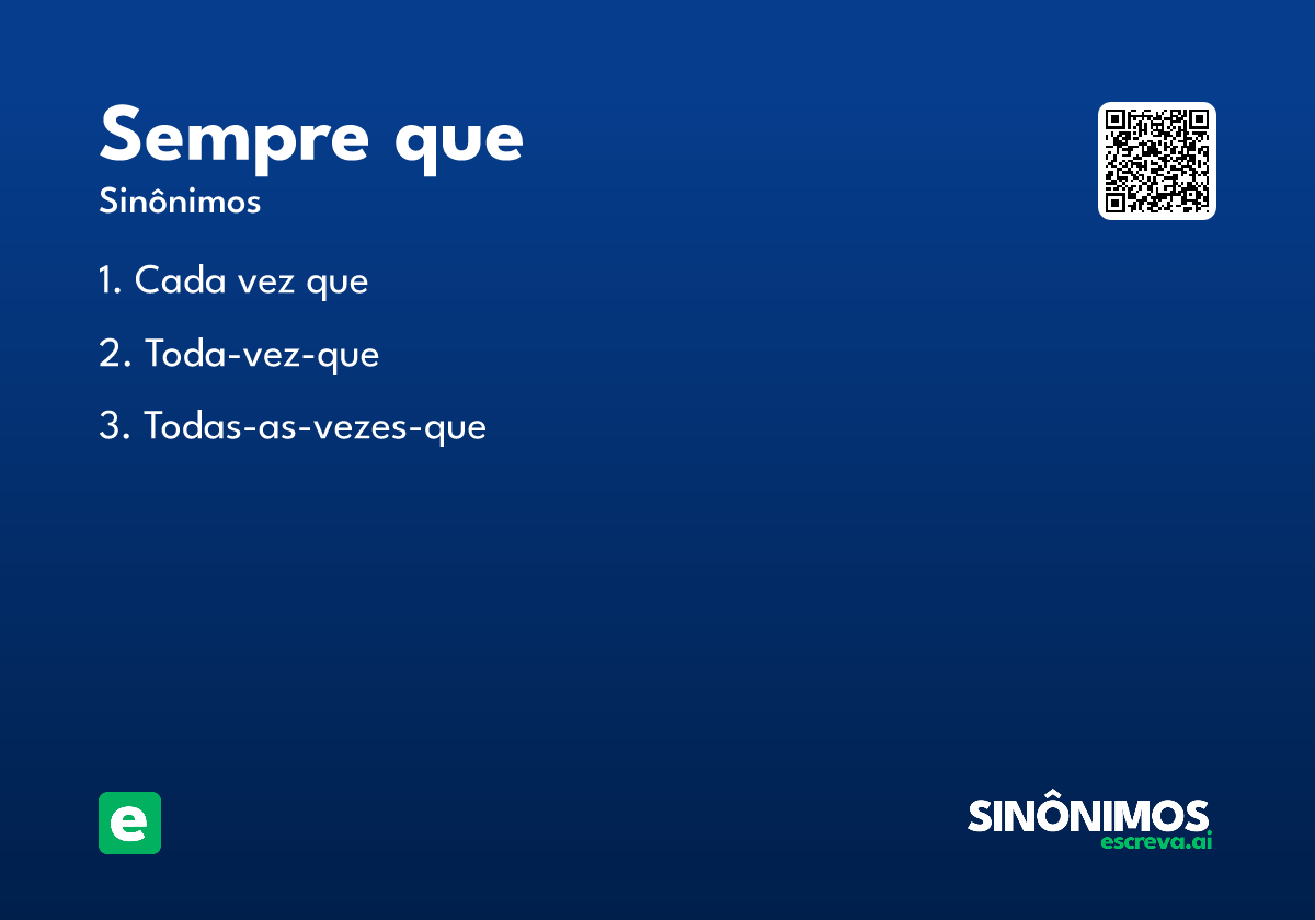 sempre que