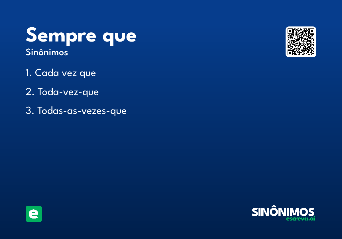 sempre que