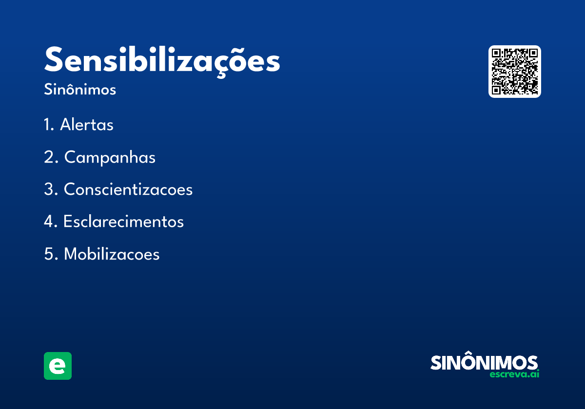 sensibilizações