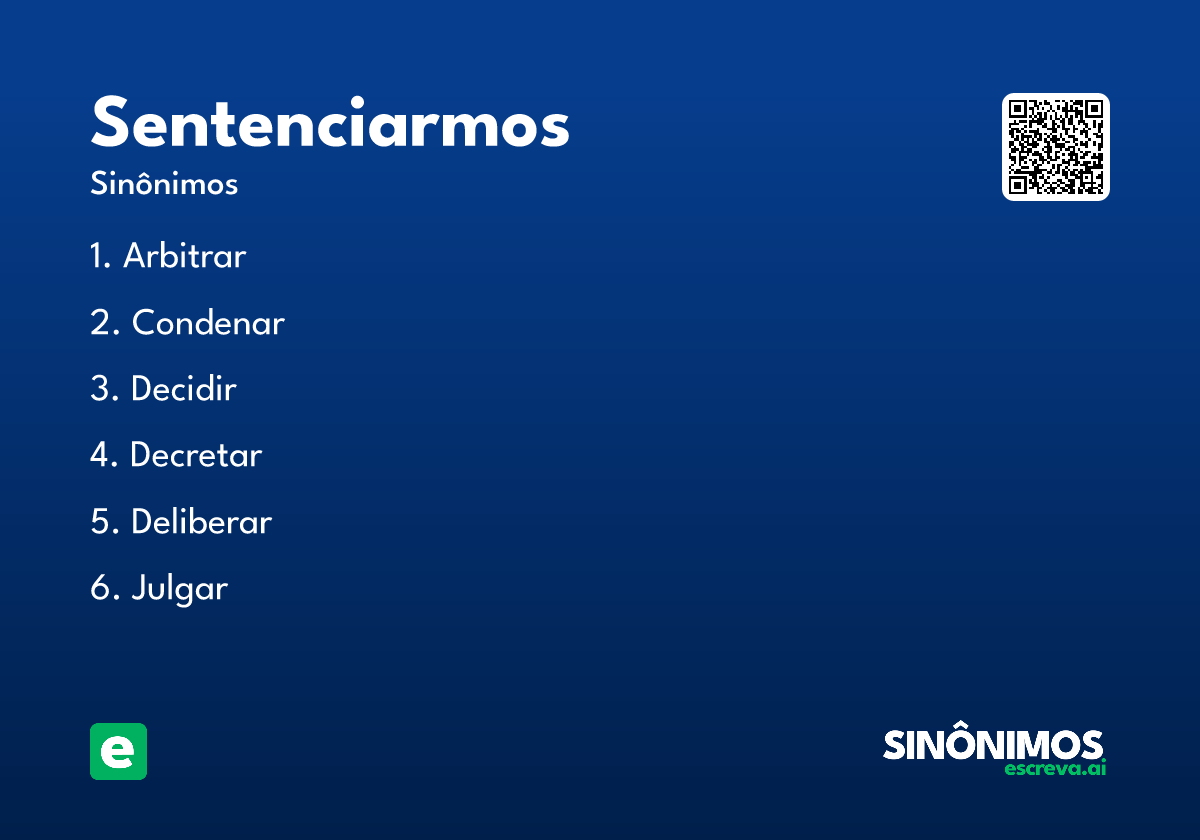 sentenciarmos