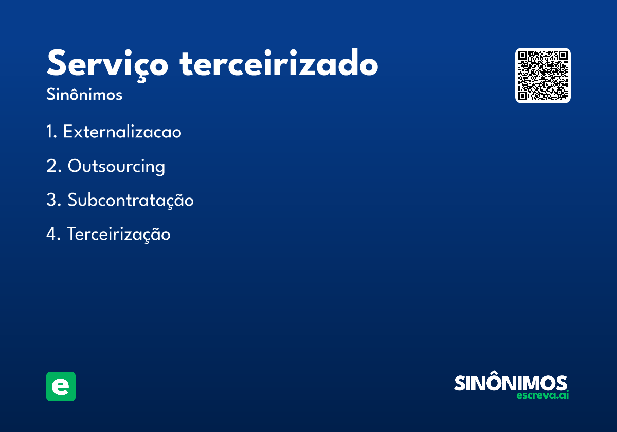 serviço terceirizado