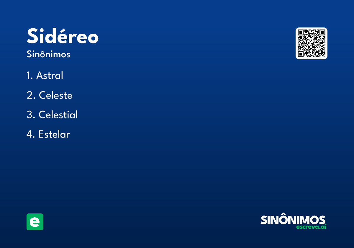 sidéreo