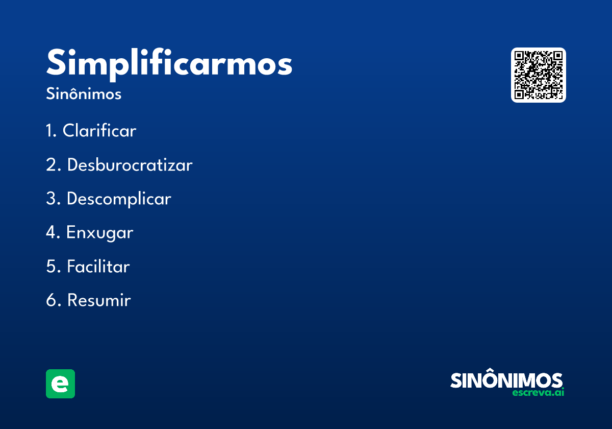 simplificarmos