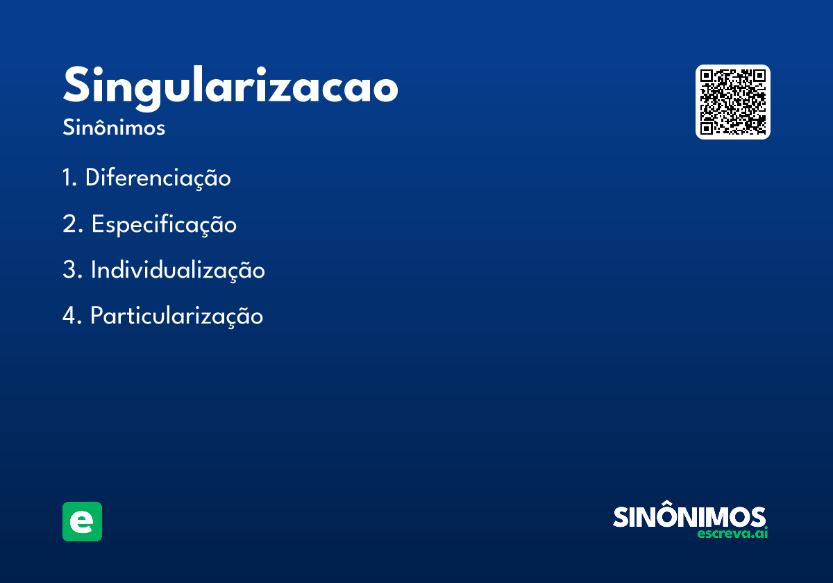 singularizacao