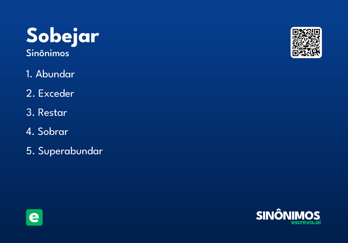 sobejar