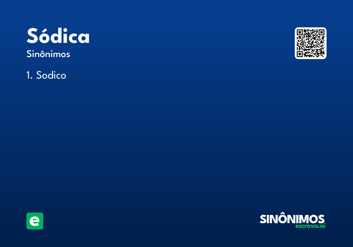 sódica