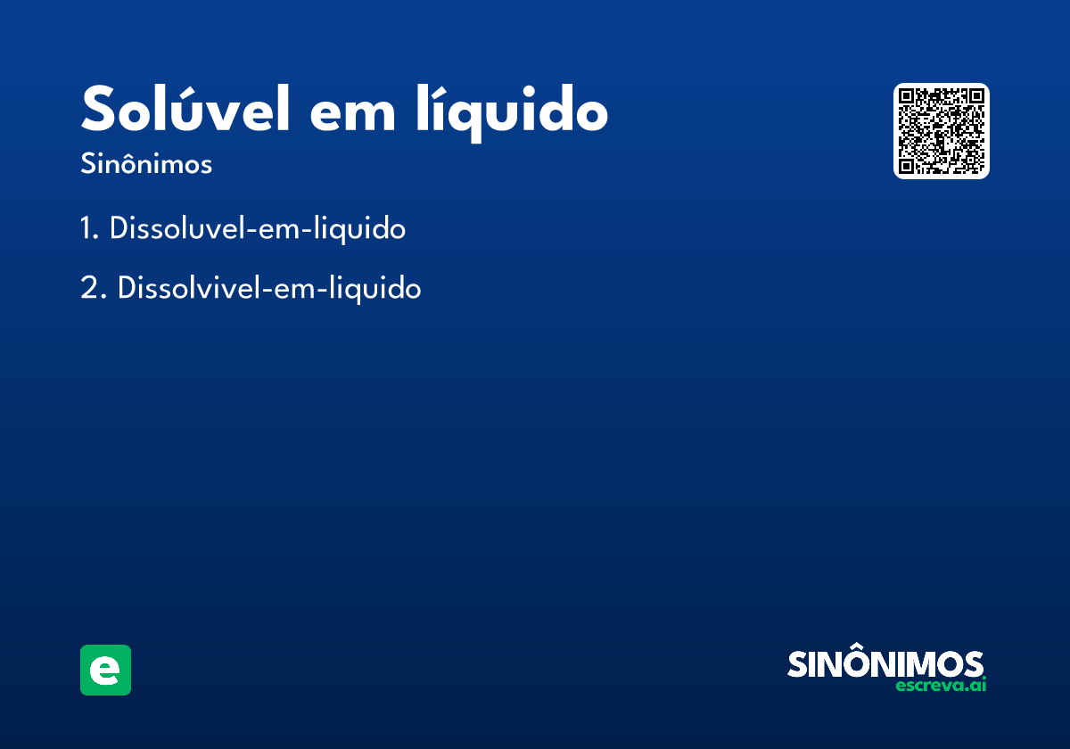 solúvel em líquido