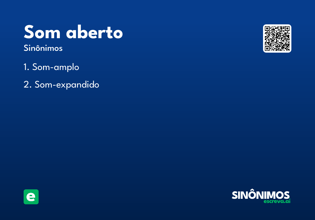 som aberto