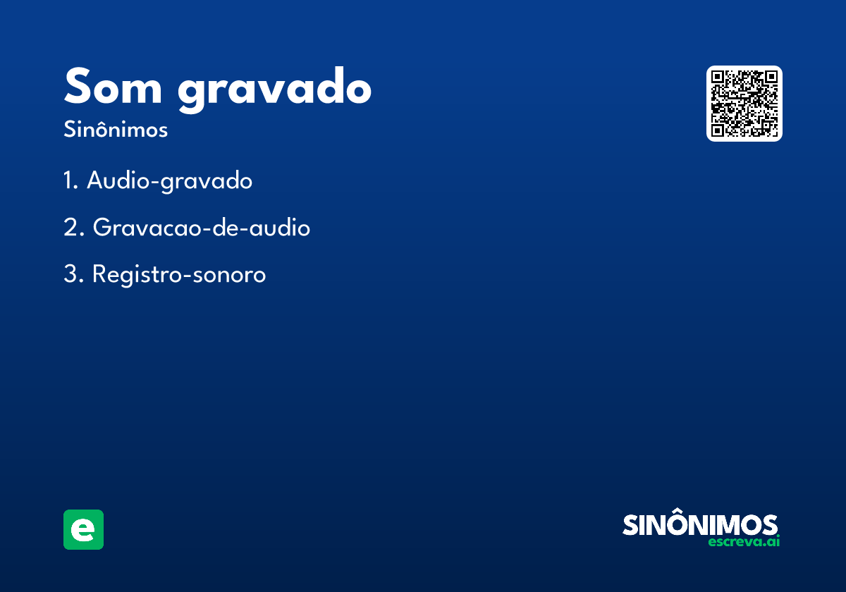 som gravado