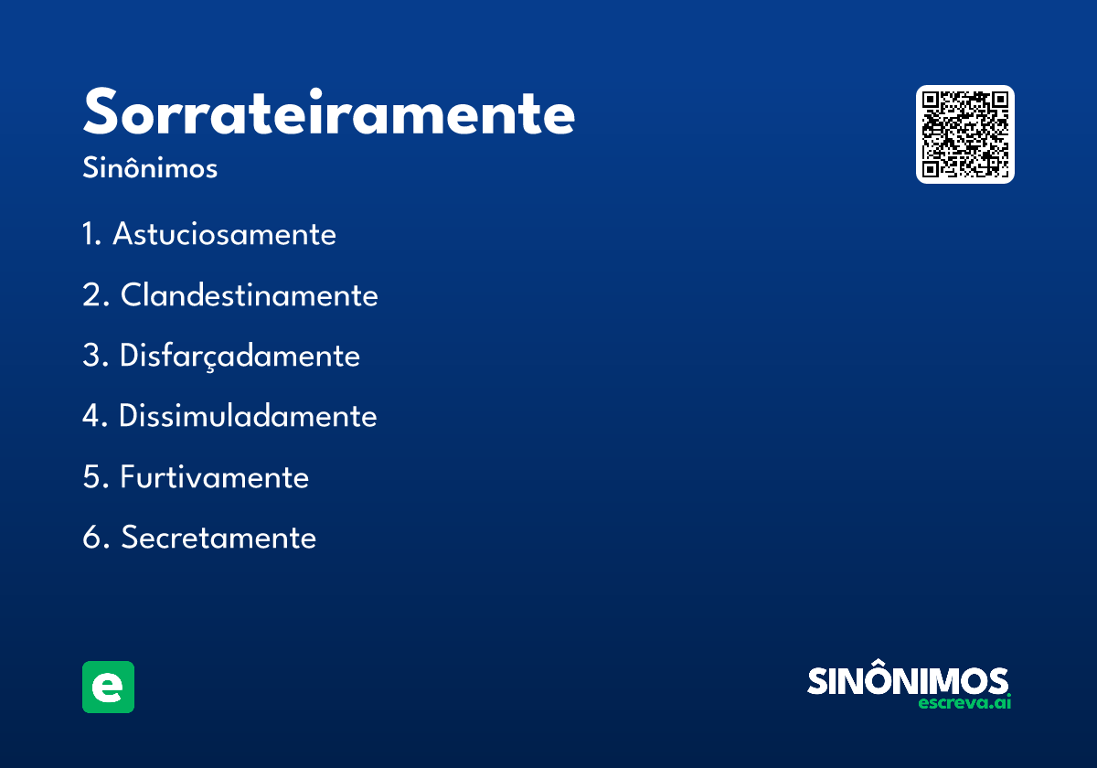 sorrateiramente