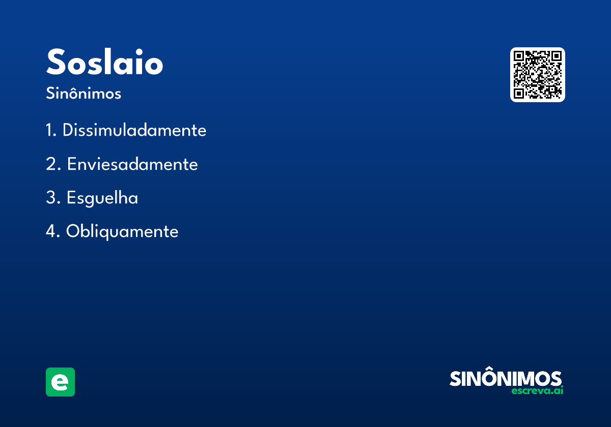 soslaio