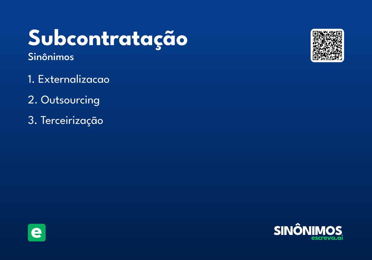 subcontratação