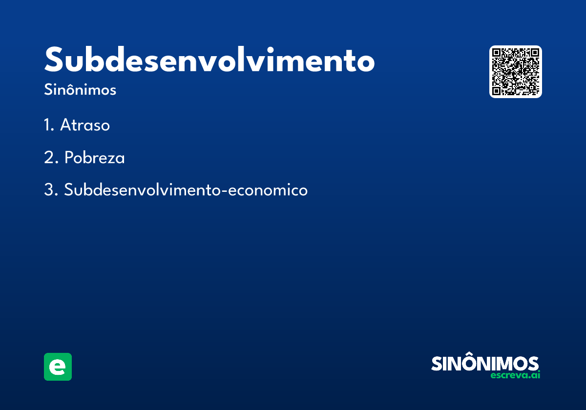 subdesenvolvimento