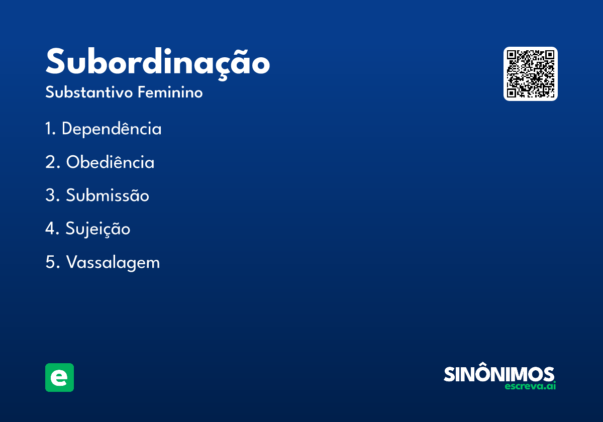 subordinação