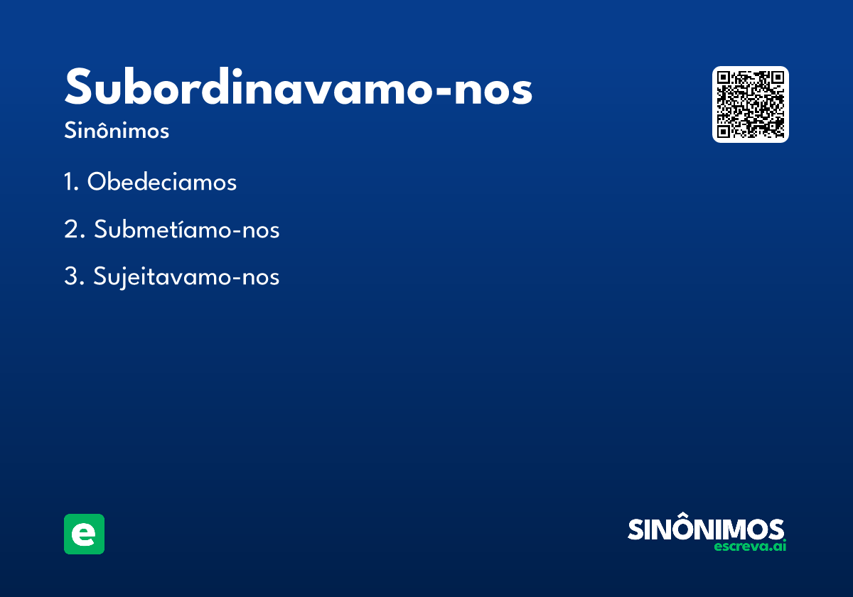subordinavamo-nos