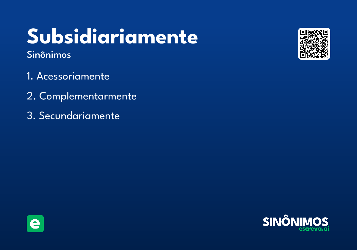 subsidiariamente