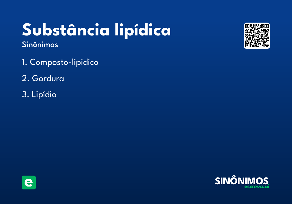 substância lipídica