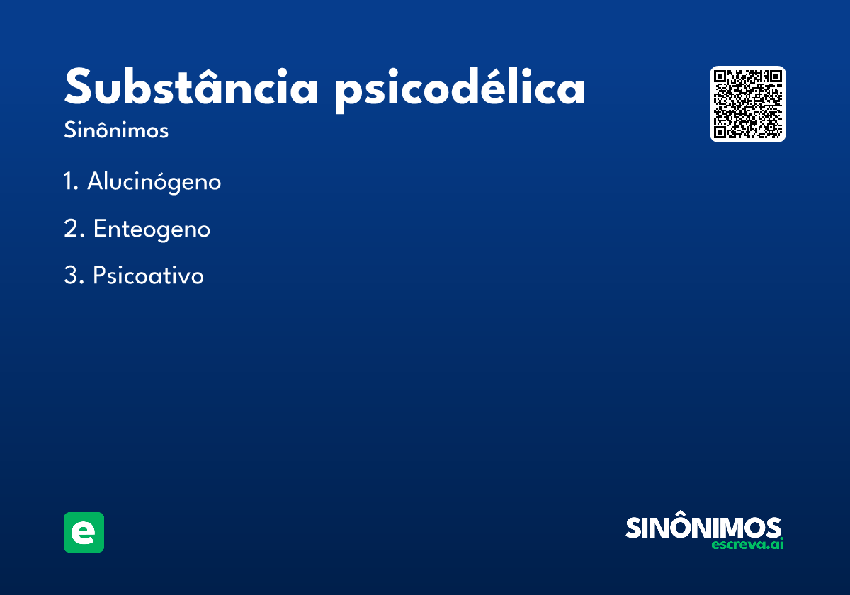 substância psicodélica