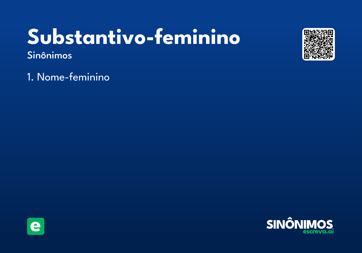 substantivo-feminino