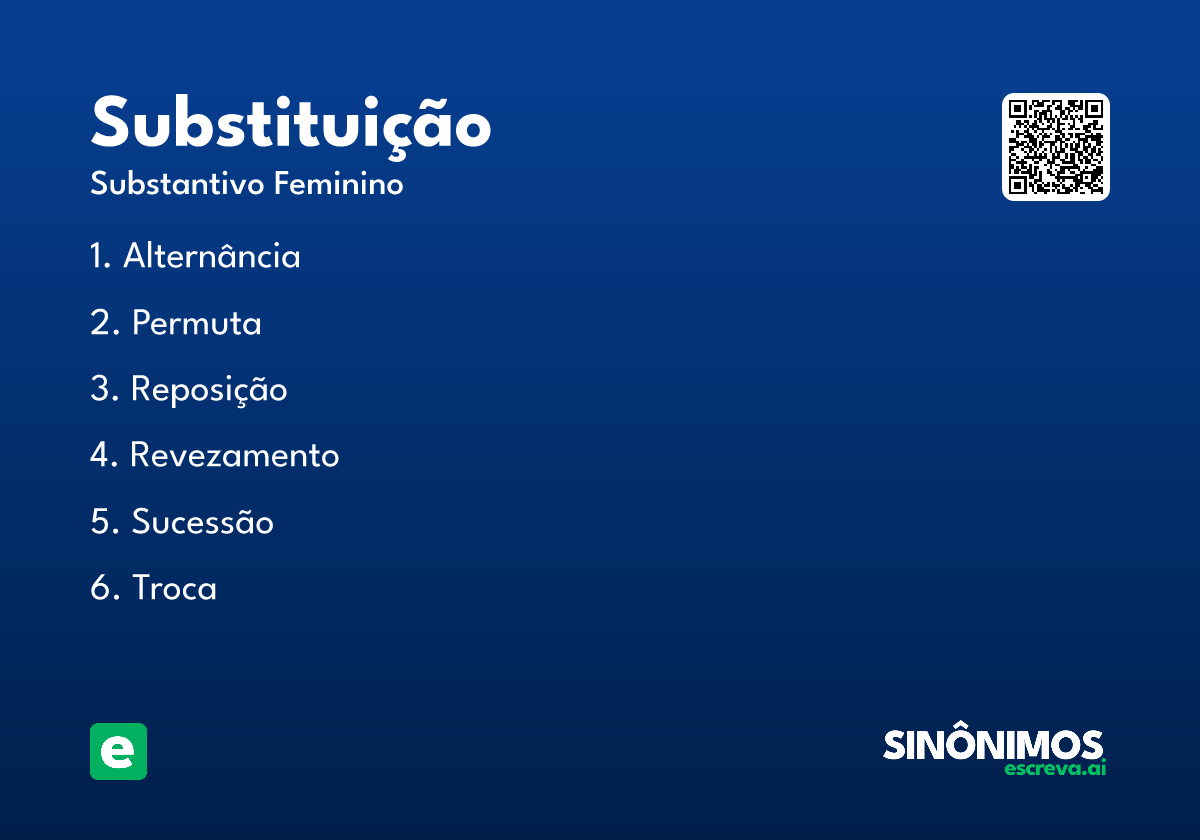 substituição