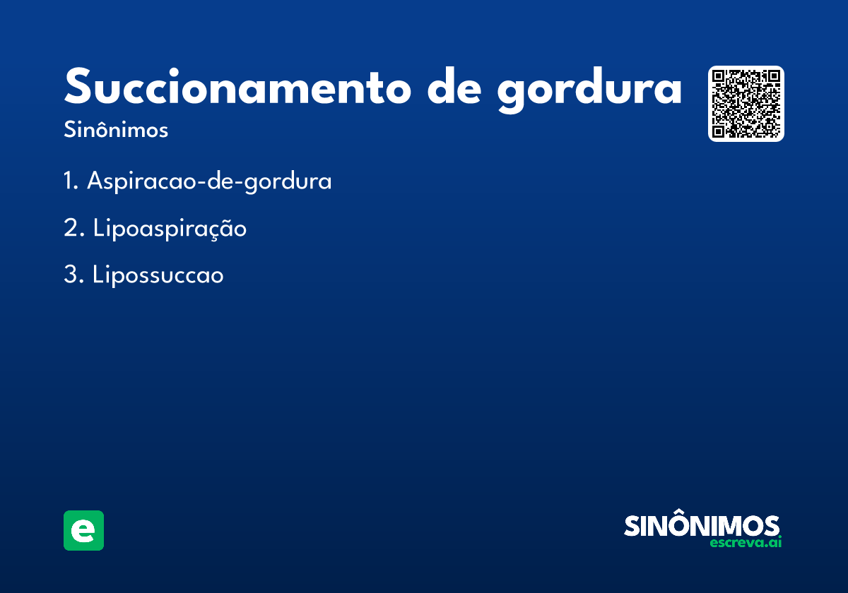 succionamento de gordura
