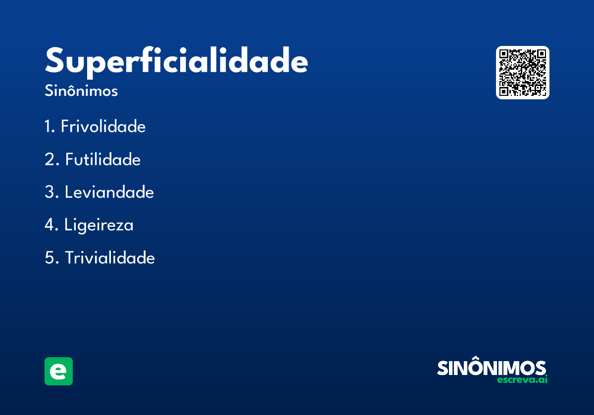 superficialidade